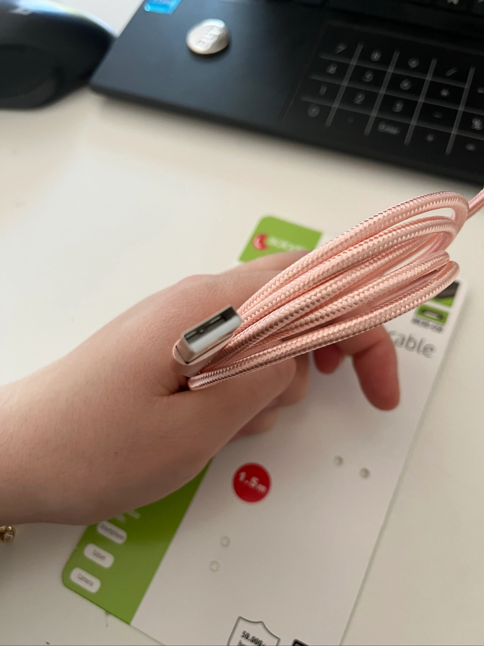 USB-A/Micro-USB oplaadkabel - Roségoud - Actie - 150cm – photo 2